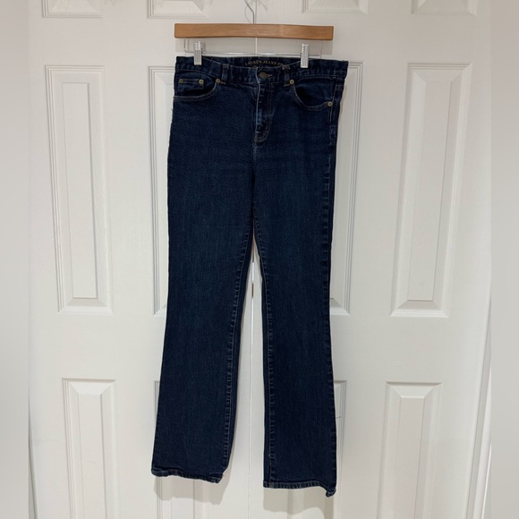 Ralph Lauren Denim - 6 Ralph Lauren Dark Blue Boot Cut Jeans EUC